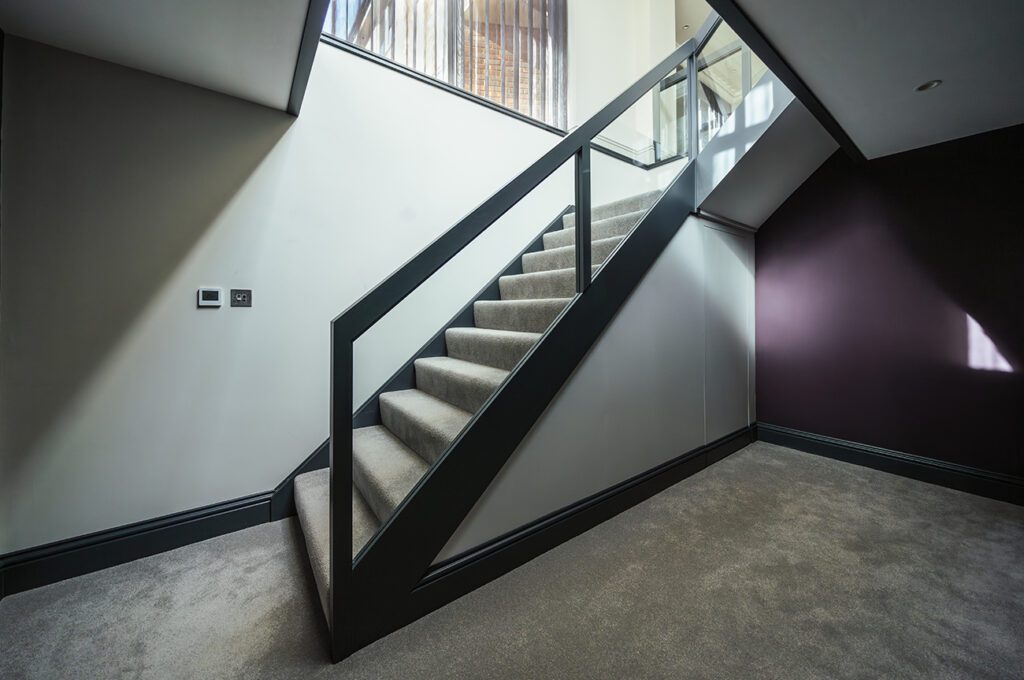 Bespoke Staircase Metal Rail Installation